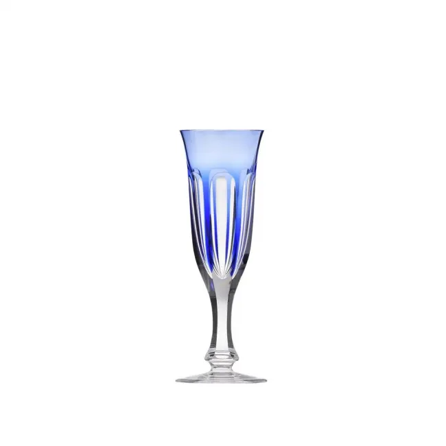 Lady Hamilton Overlaid Goblet Champagne Blue 140 Ml