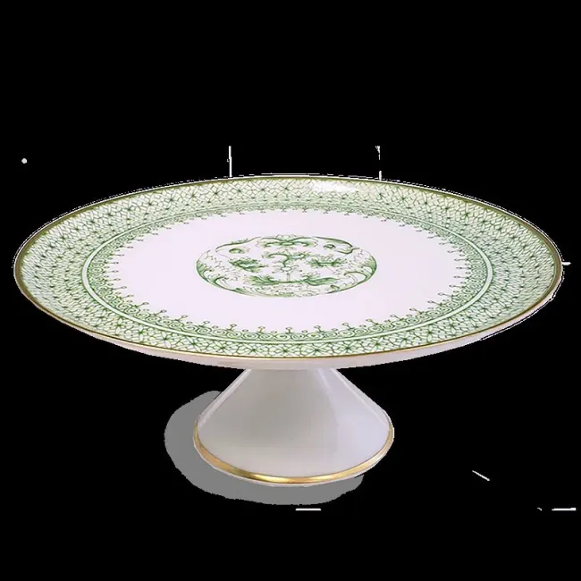 Green Lace Cake Stand Small