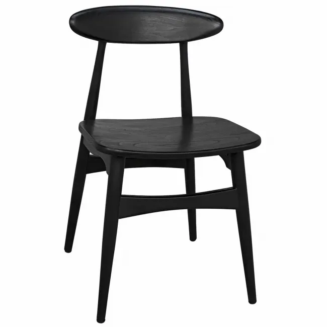 Surf Dining Chair, Charcoal Black