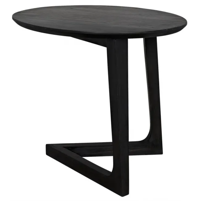 Cantilever Side Table, Charcoal Black