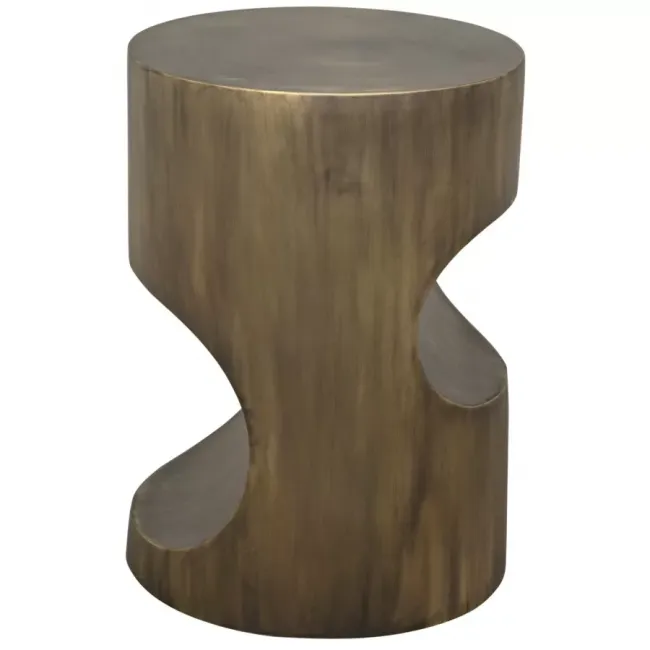 Margo Side Table, Aged Brass