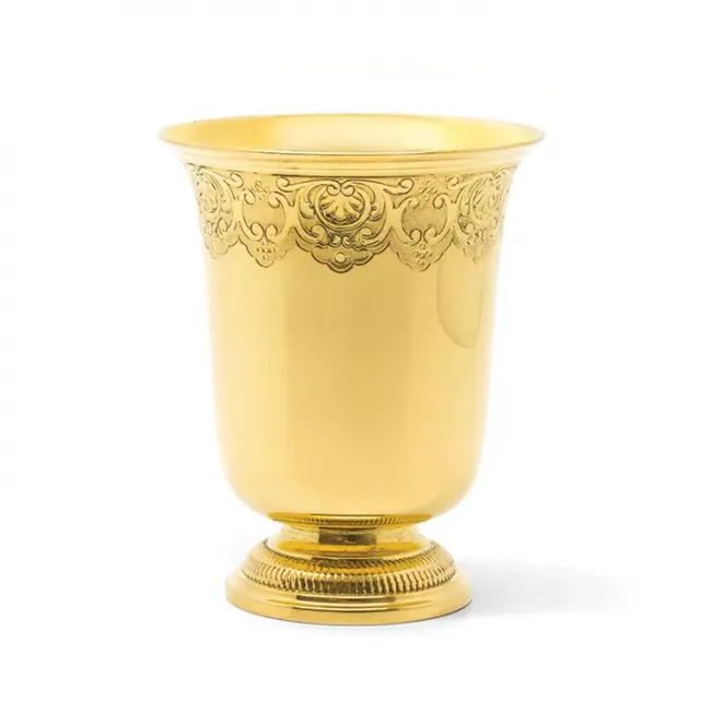 Coco Chased Goblet Medium Gold Washed Inside