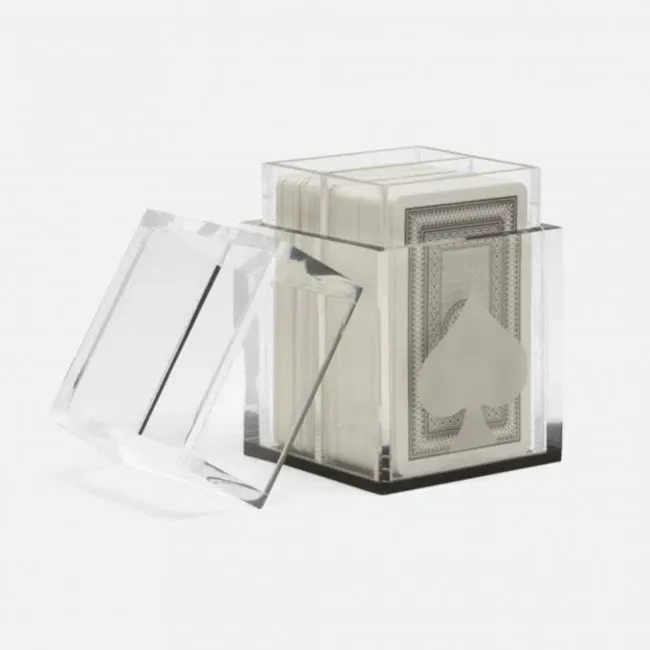 Soma Clear/Gray Card Deck Set Standard Acrylic