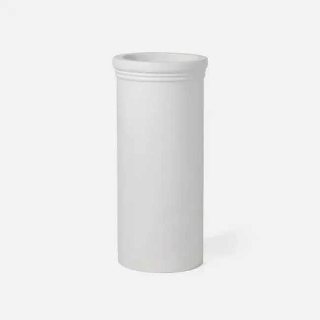 Elrick Ivory Umbrella Stand Large Cement