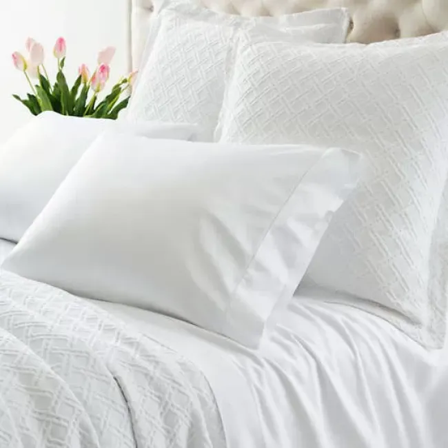 Carina White Fitted Sheet Cal King