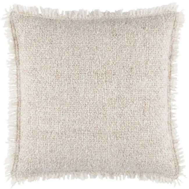 Boucle Natural Indoor/Outdoor Decorative Pillow 20" Square