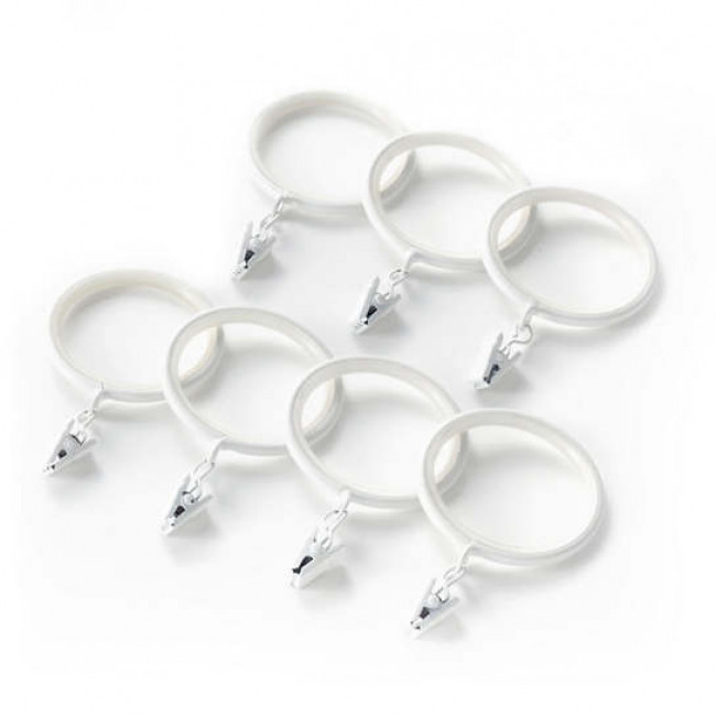 Curtain Clip White Ring One Size