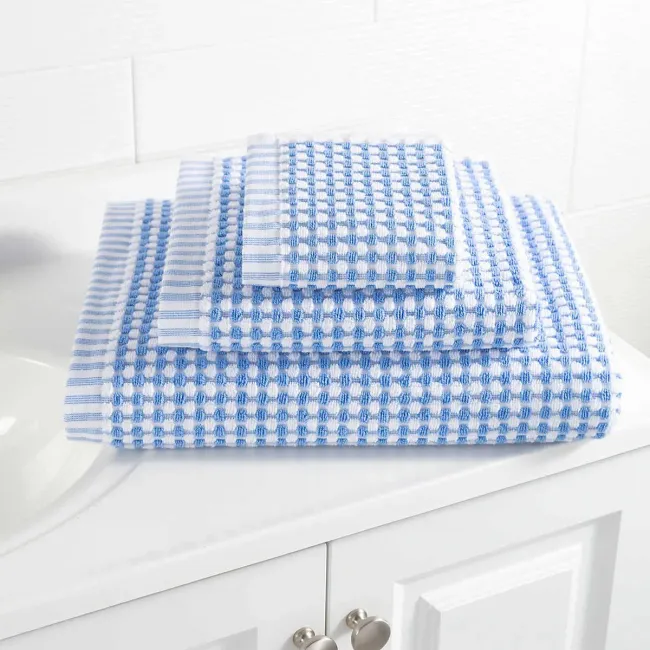 Ceylon French Blue Bath Towels
