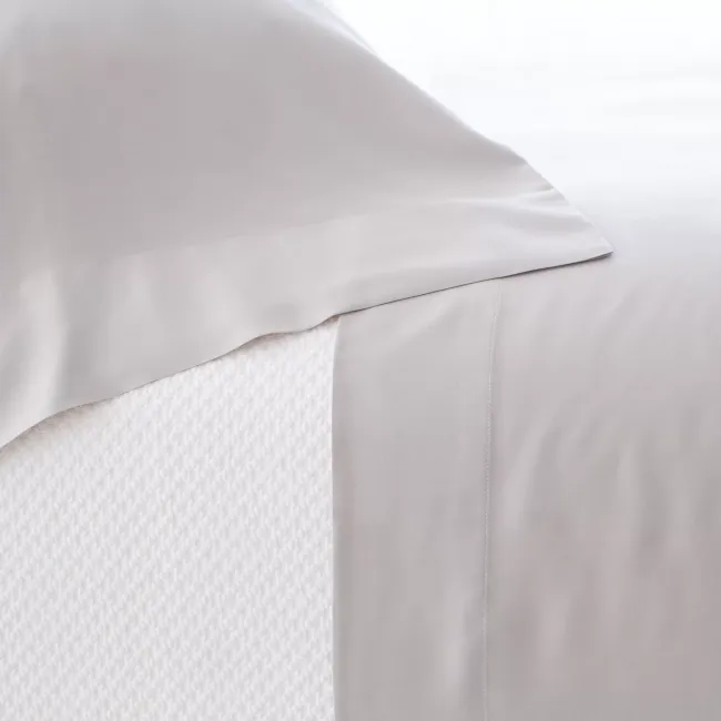Silken Solid Grey Pillowcases (Pair) Standard, Pair