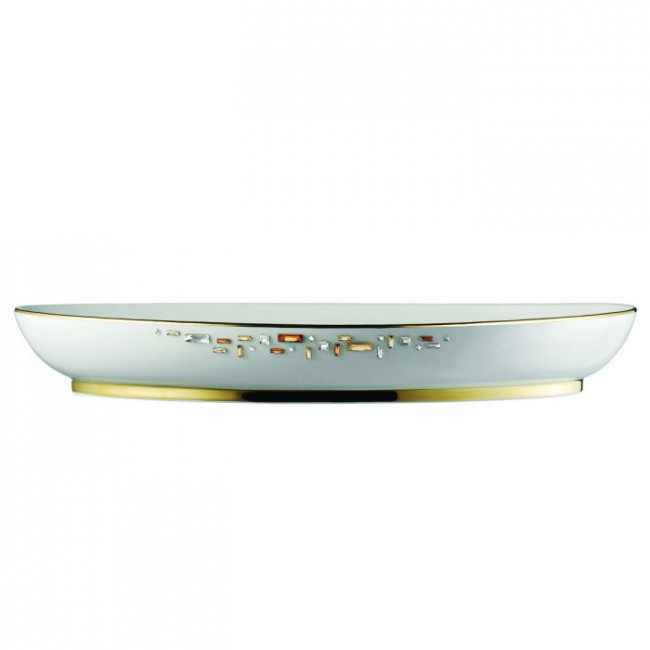Diana Gold Deep Oval Platter 16 in