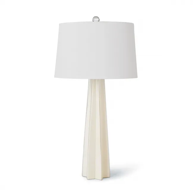 Glass Star Table Lamp, White