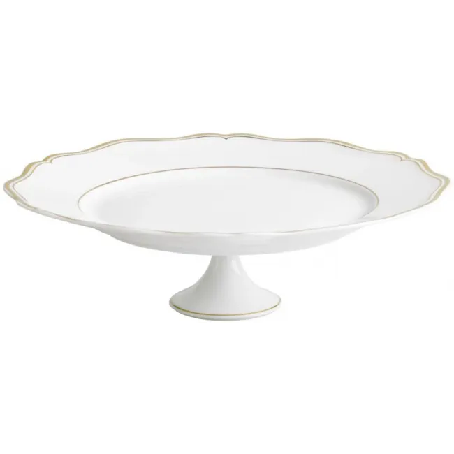 Mazurka Gold White Petit Four Stand 10.6 in