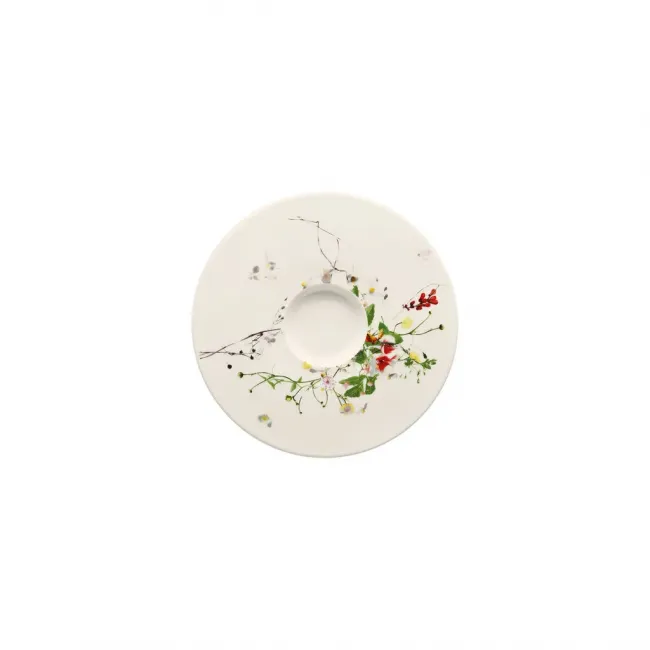 Brillance Fleurs Sauvages Coffee Saucer (For #14742) 6 1/8 in