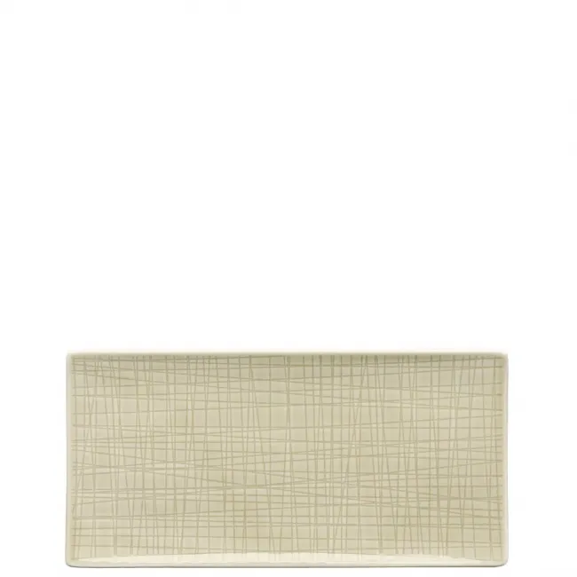 Mesh Cream Platter Flat Rectangular 10 1/4 x 5 in (Special Order)