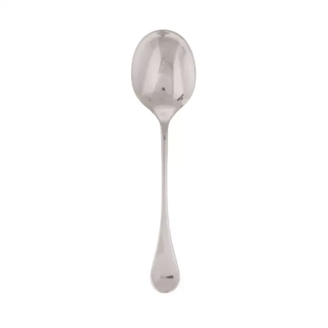 Queen Anne Silverplated Bouillon Spoon 7 7/8 In On 18/10 Stainless Steel