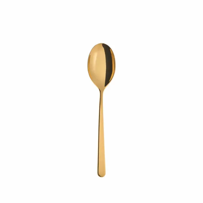 Linear Pvd Gold Tea/Coffee Spoon 5 1/4 in 18/10 Stainless Steel Pvd Mirror