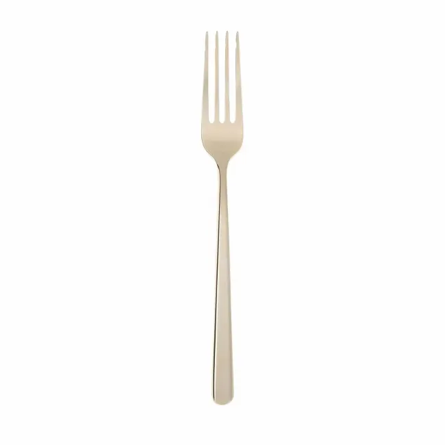 Linear Pvd Champagne Table Fork 8 1/8 in 18/10 Stainless Steel Pvd Mirror