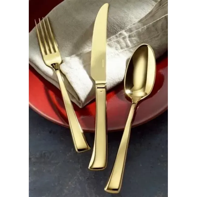 Imagine Pvd Gold 5-Pc Place Setting Solid Handle 18/10 Stainless Steel Pvd Mirror