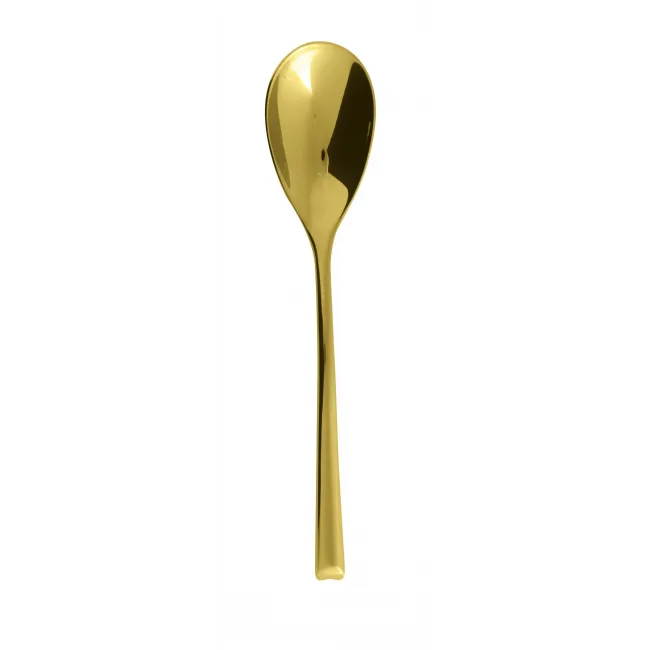H-Art Pvd Gold Dessert Spoon 7 3/8 In 18/10 Stainless Steel Pvd Mirror