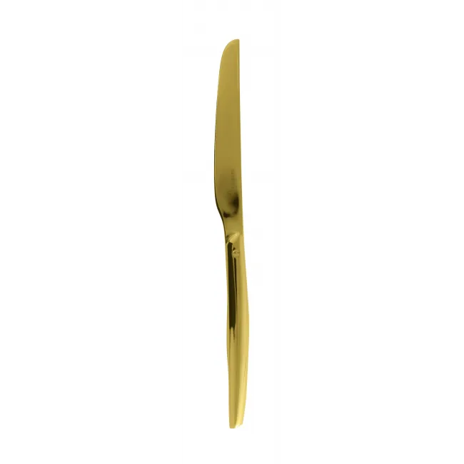 H-Art Pvd Gold Dessert Knife, Solid Handle 8 7/8 In 18/10 Stainless Steel Pvd Mirror
