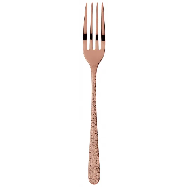 Venezia Copper Table Fork 8 In 18/10 Stainless Steel Pvd Mirror