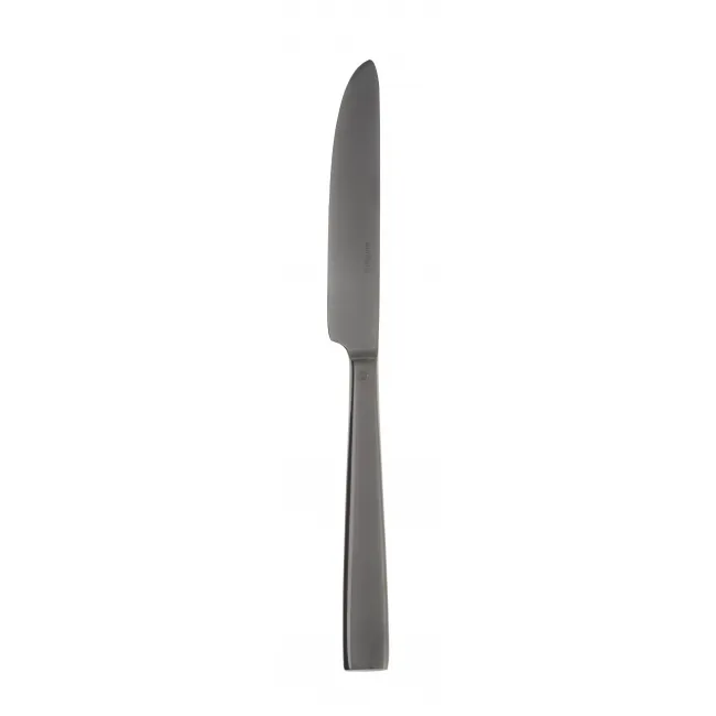 Flat Pvd Black Dessert Knife Solid Handle 8 3/16 in 18/10 Stainless Steel Pvd Mirror (Special Order)