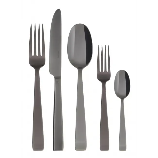 Flat Pvd Black Table Spoon 8 In 18/10 Stainless Steel Pvd Mirror (Special Order)