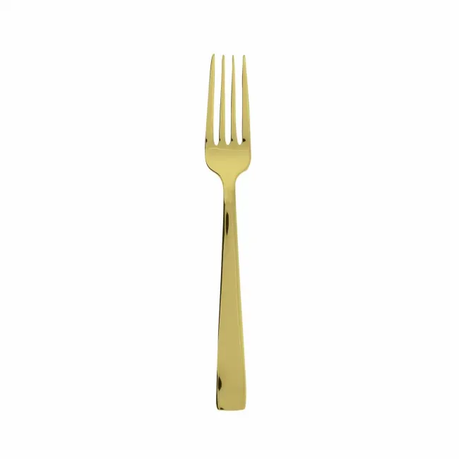 Flat Pvd Gold Dessert Fork 7 1/8 in 18/10 Stainless Steel Pvd Mirror (Special Order)