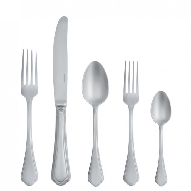 Filet Toiras Antico 5-Pc Place Setting Solid Handle 18/10 Stainless Steel Antico Finishing