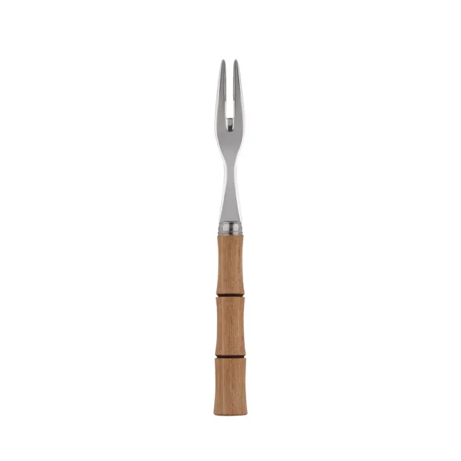 Bamboo Light Wood Cocktail Fork 5.75"