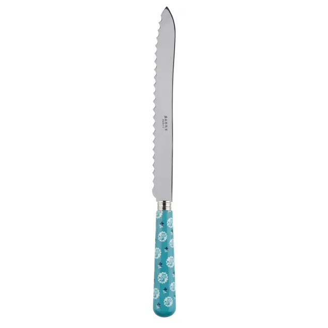 Provencal Turquoise Bread Knife 11"