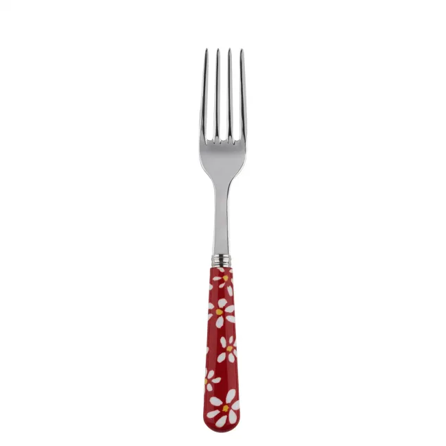 Daisy Red Salad Fork 7.5"
