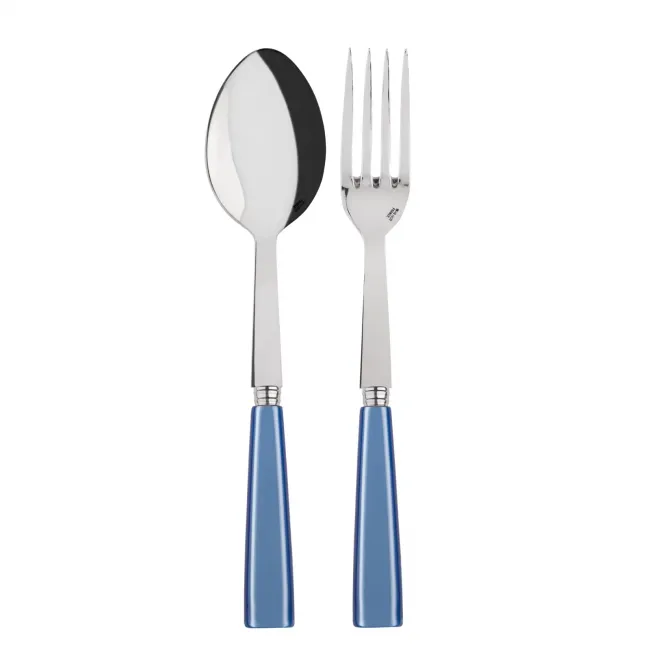 Icon Light Blue 2-Pc Serving Set 10.25" (Fork, Spoon)