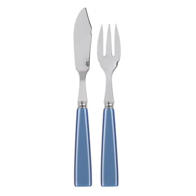 Icon Light Blue Fish Set 8.25" (Knife, Fork)