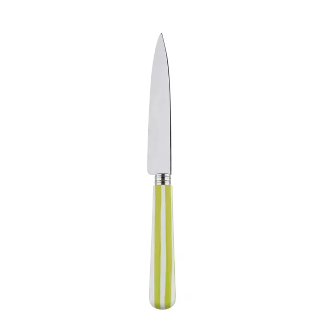 White Stripe Lime Kitchen Knife 8.25"