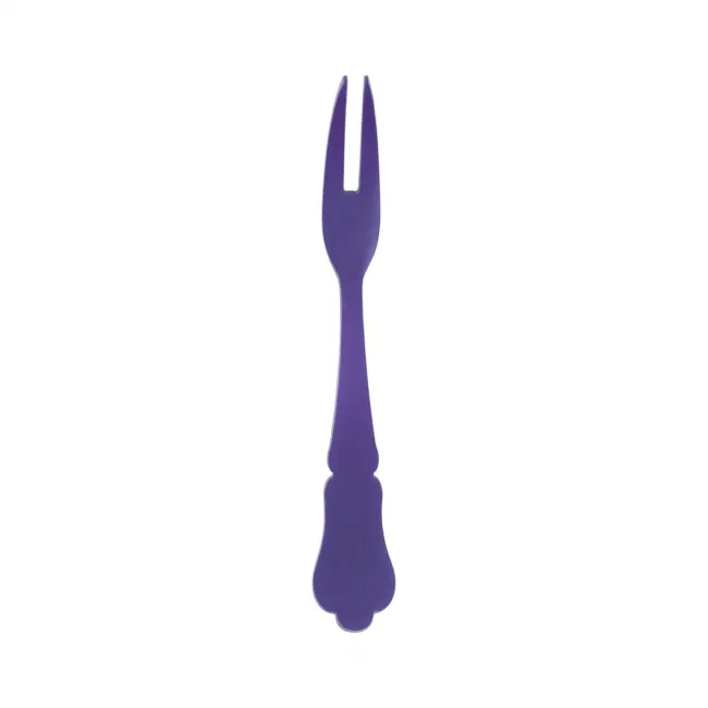 Honorine Purple Cocktail Fork 4.75"