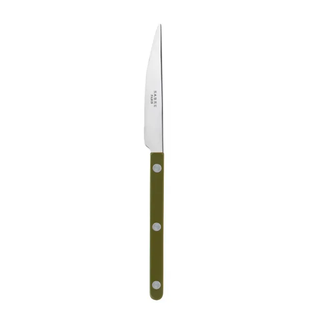Bistrot Shiny Green Fern Dessert Knife 7.75" 8"