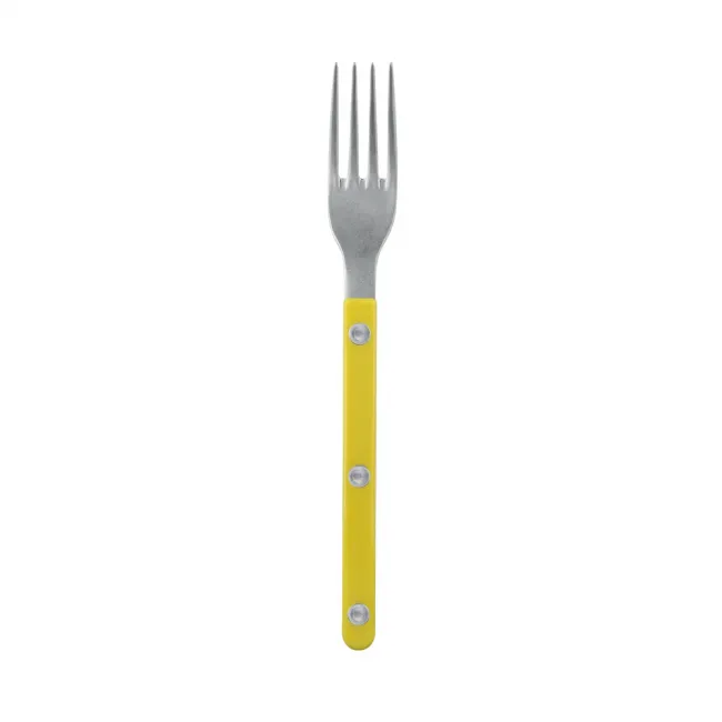Bistrot Vintage Yellow Small Fork 6.5"