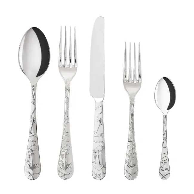 Saint Malo Stainless Steel 4-Pc Setting (Dinner Knife, Dinner Fork, Soup Spoon, Teaspoon)