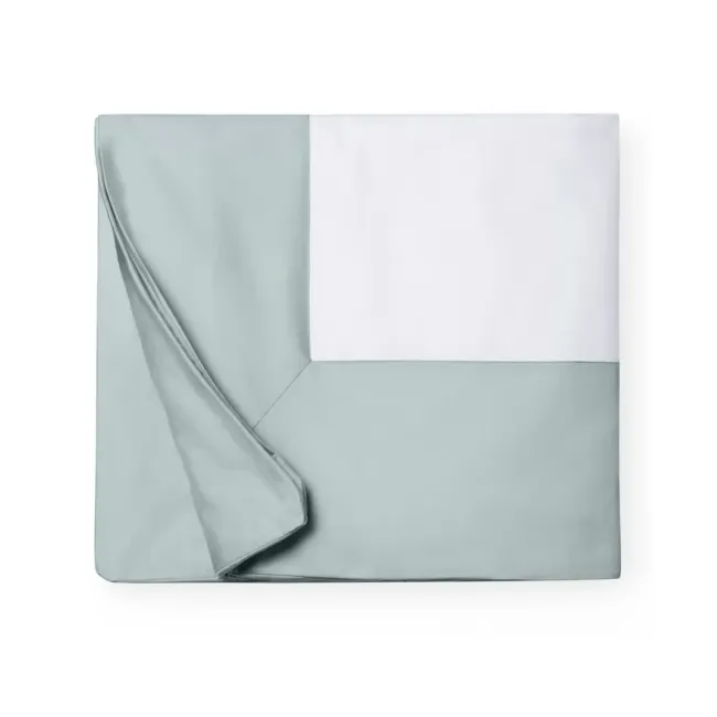 Casida Twin Duvet Cover 68 x 86 White/Seagreen