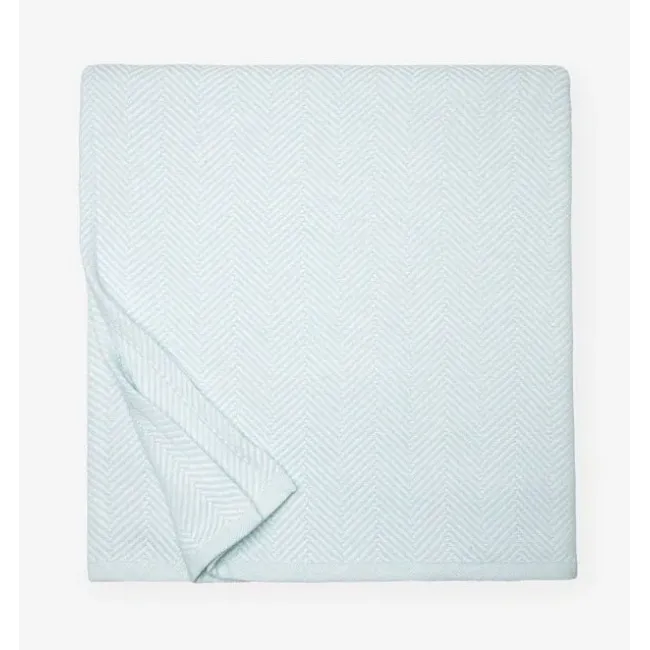 Camilo White/Aquamarine Blanket