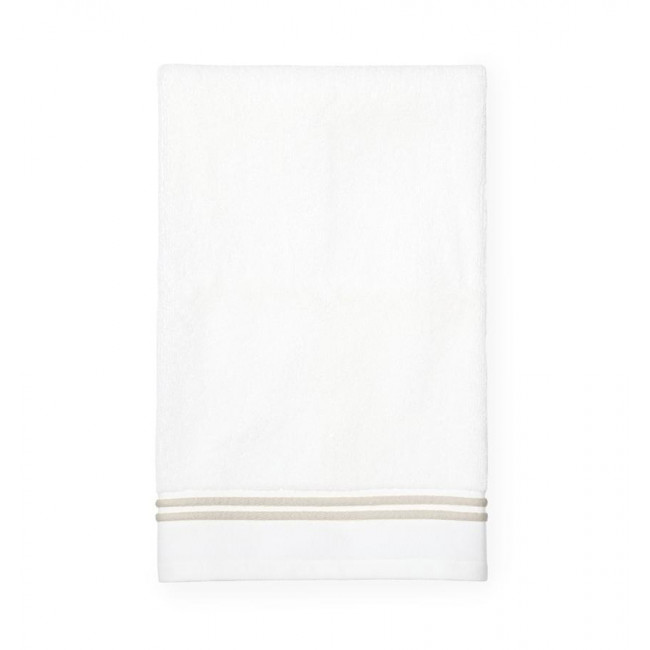 Aura Bath Towel 30 x 60 White/Almond