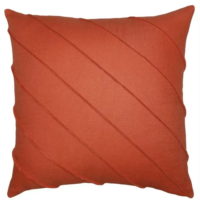Briar Hue Linen Paprika 24 x 24 in Pillow