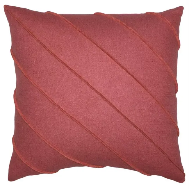 Briar Hue Linen Rose Pillow