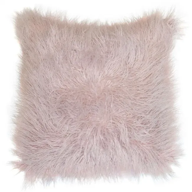Llama Blush Fur 26 x 26 in Pillow