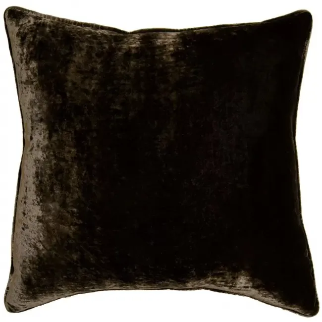 Brown Velvet Trim 12 x 24 in Pillow