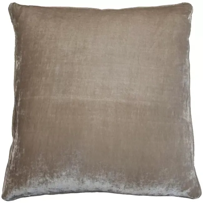 Taupe velvet sales cushion