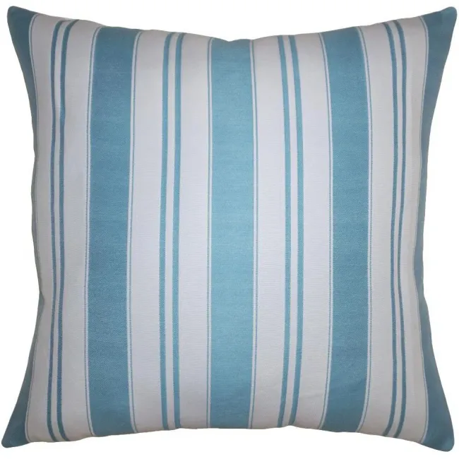 Teal Stripe 24 x 24 in Pillow