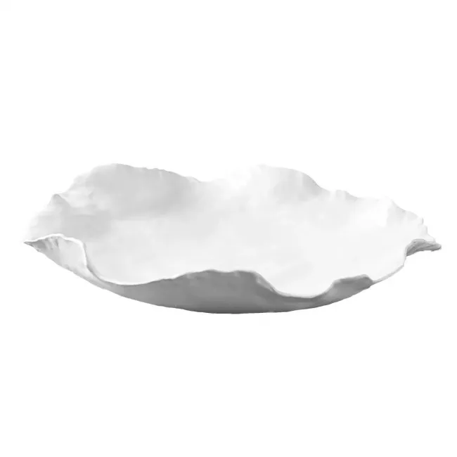 Large White Free Form Bowl Ceramic