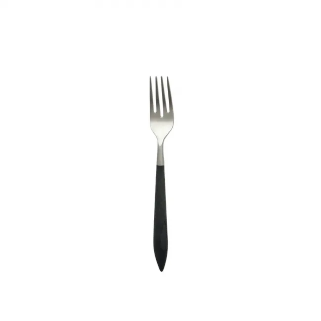 Ares Argento & Black Salad Fork 7.75"L